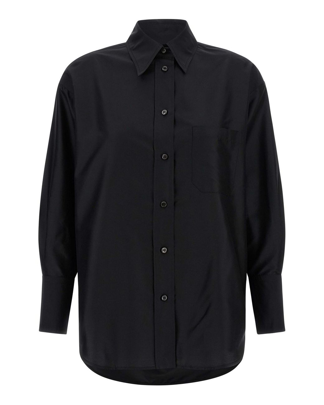 Alberto Biani Blue Silk Shirt