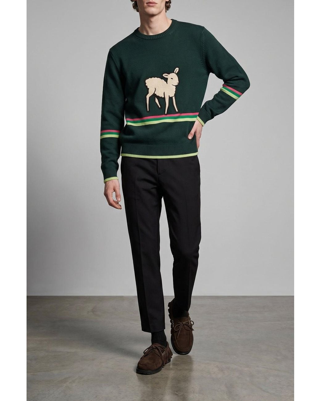 J.W. Anderson Green J. W.Anderson 'Sheep' Sweater for men