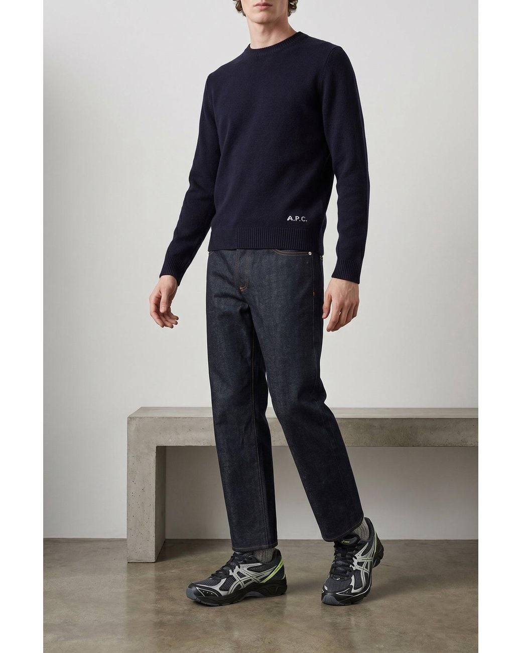 A.P.C. Blue A. P.C. 'Edmond' Sweater for men
