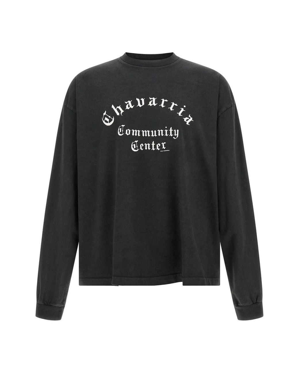 Willy Chavarria Black 'Community Center' T-Shirt for men