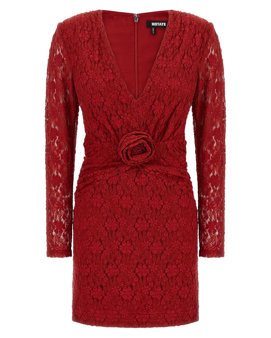 ROTATE BIRGER CHRISTENSEN Red Lace Dress