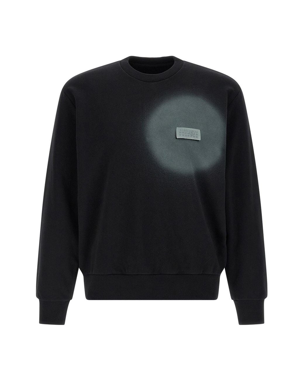 MM6 by Maison Margiela Black Sweatshirt With Spray Logo for men