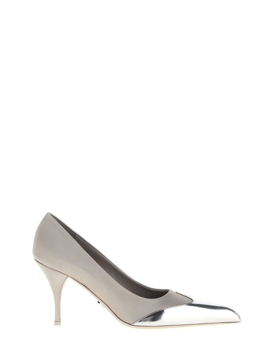 Prada Metallic 'Raso' Pumps