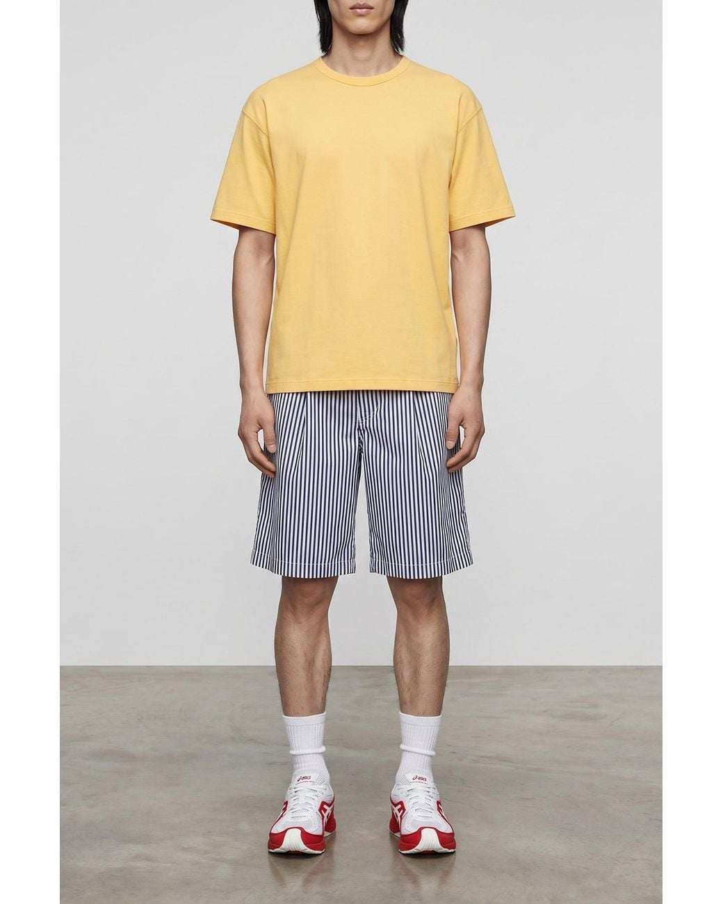 Comme des Garçons Yellow T-Shirt With Printed Logo for men