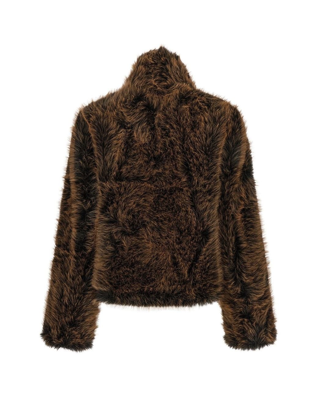 BB COUTURE Brown 'Susan First' Faux Fur Jacket