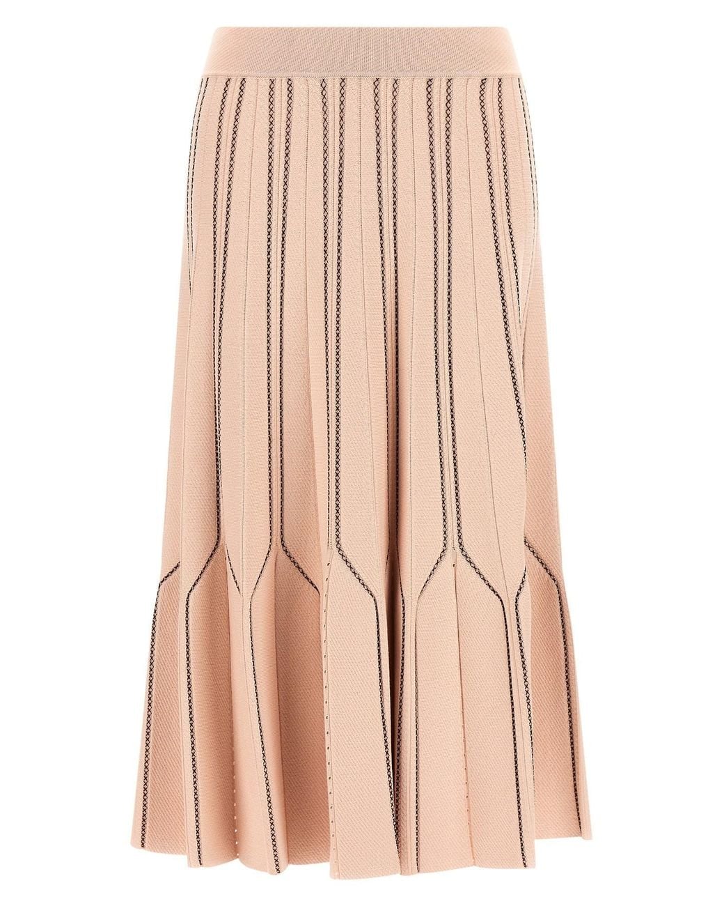 Elisabetta Franchi Pink Origami Knit Skirt