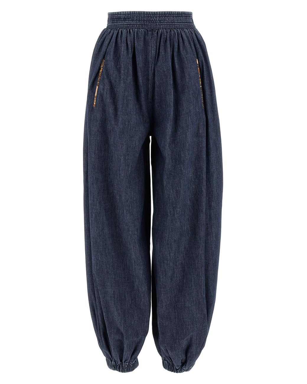 Valentino Garavani Blue Denim Chambray Pants