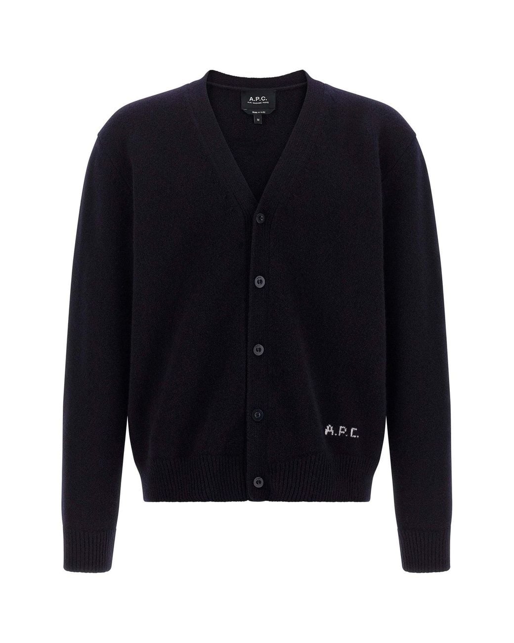 A.P.C. Blue A. P.C. 'Kevin' Cardigan for men