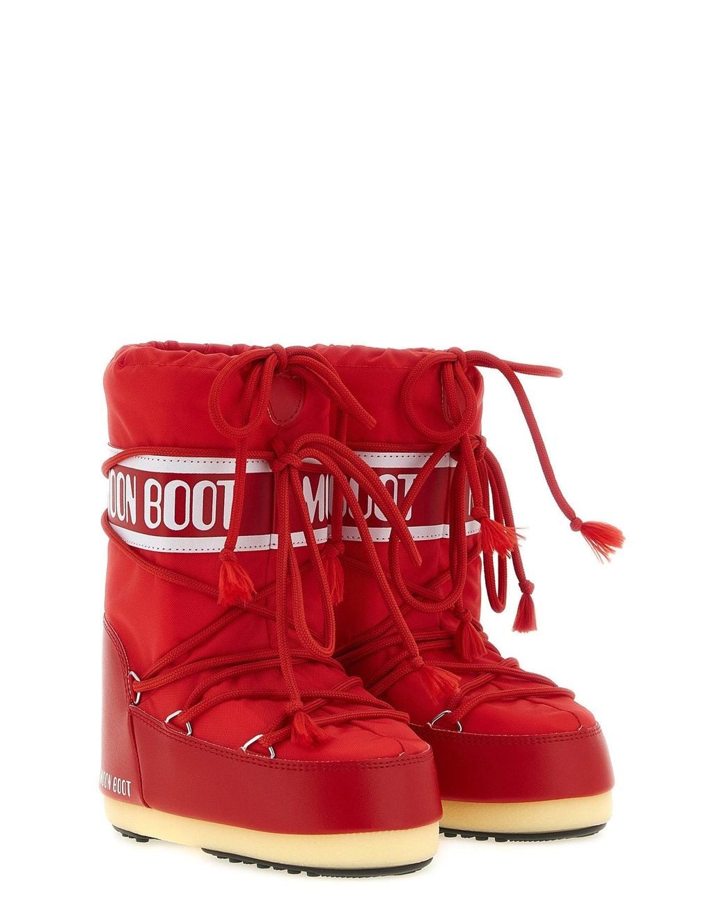 Moon Boot Red The 'Icon' Snow Boot