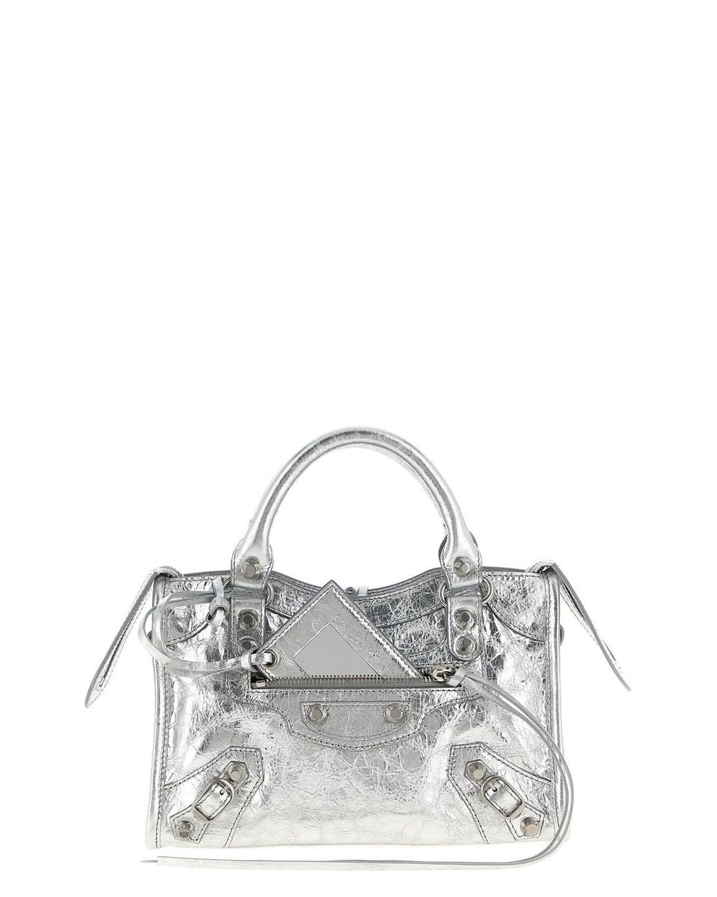 Balenciaga Metallic Le City Mini Top-Handle Bag