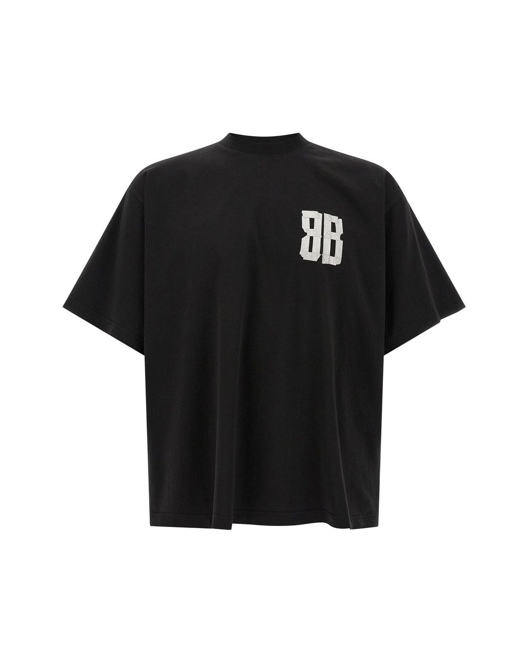 Balenciaga Black 'glitter Tape Type' T-shirt