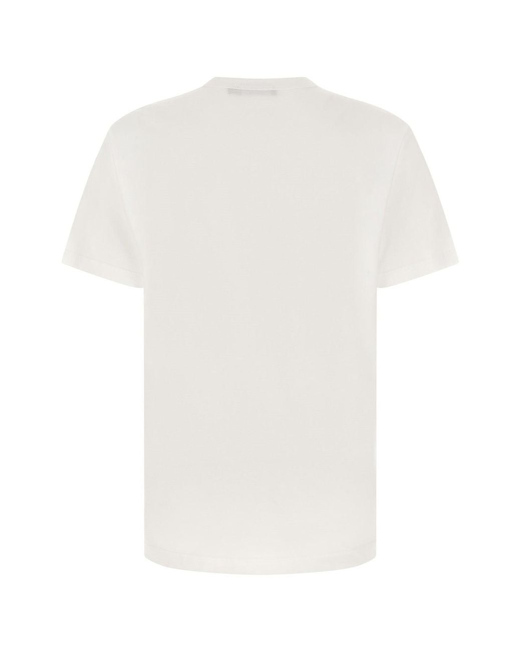 Dolce & Gabbana White T-Shirt With Embossed Embroidery for men