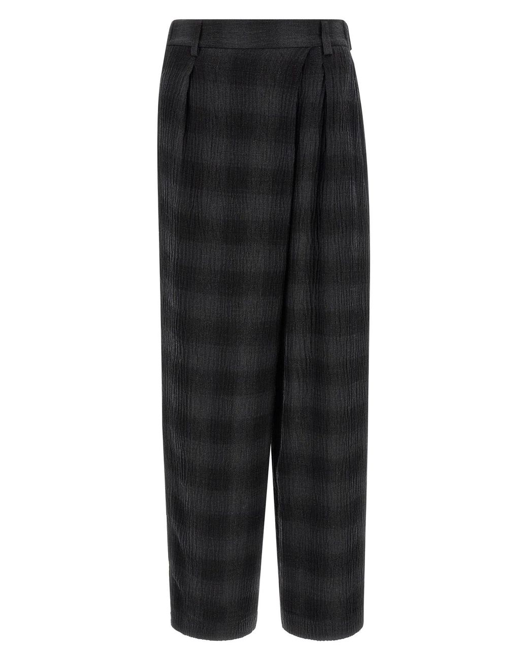 Tela Black Check Pants