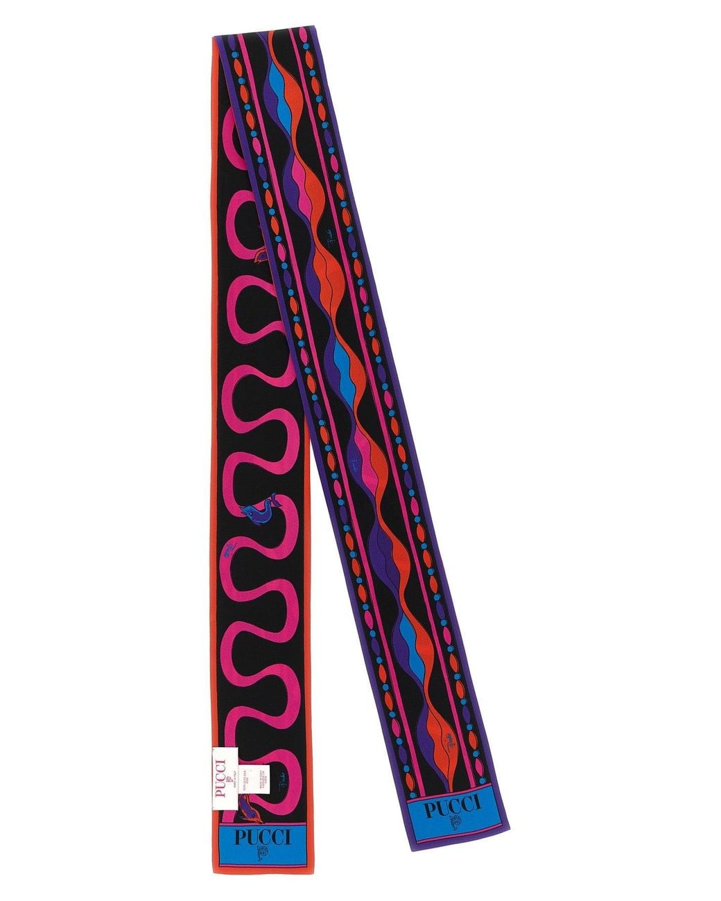 Emilio Pucci Red Multicolour Mixed Print Foulard