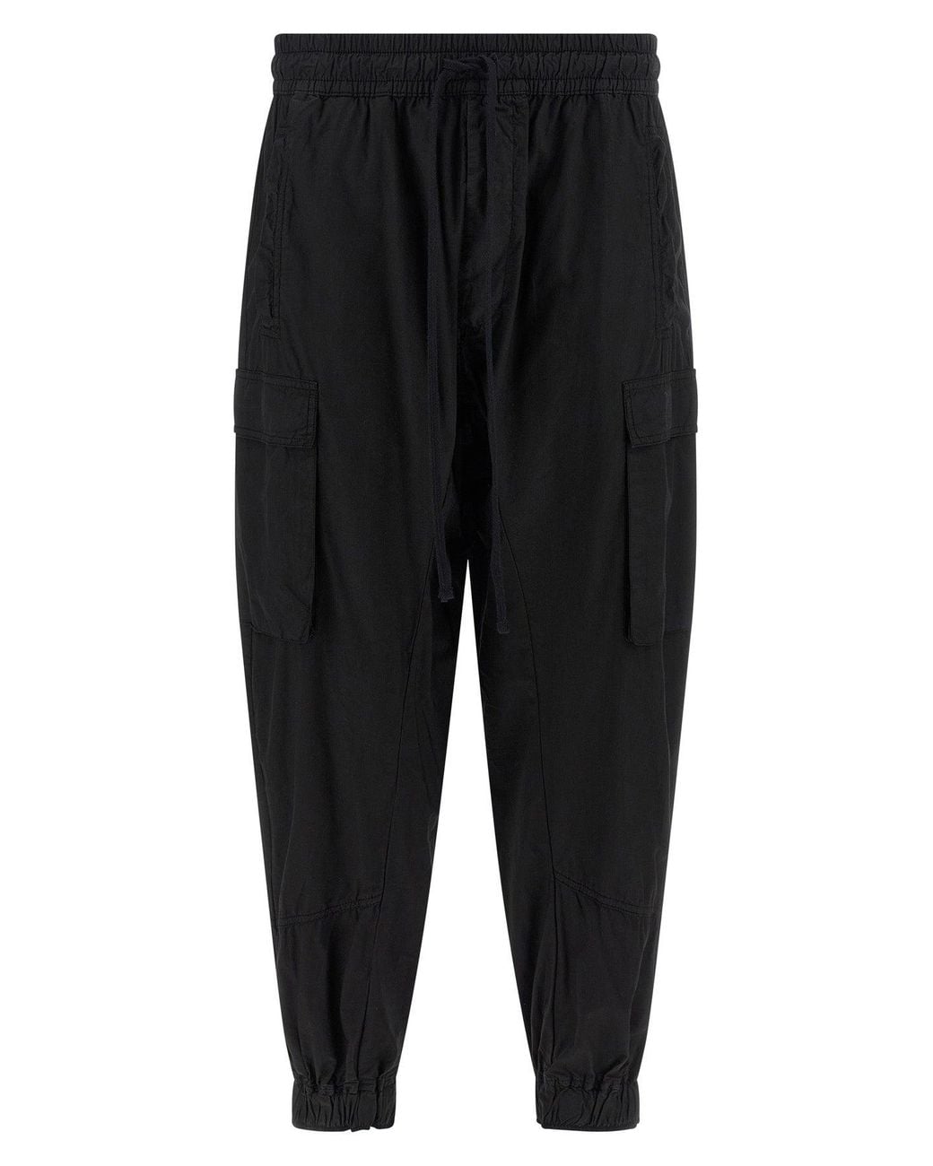 Thom Krom Black Organic Cotton Trousers for men