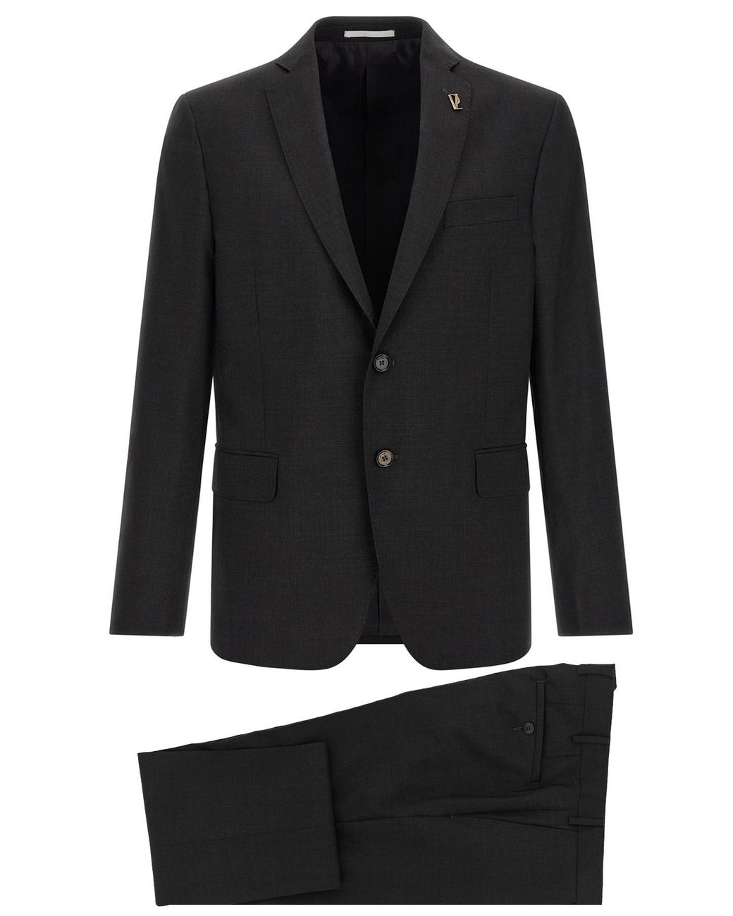 Pal Zileri Black Wool Dress for men