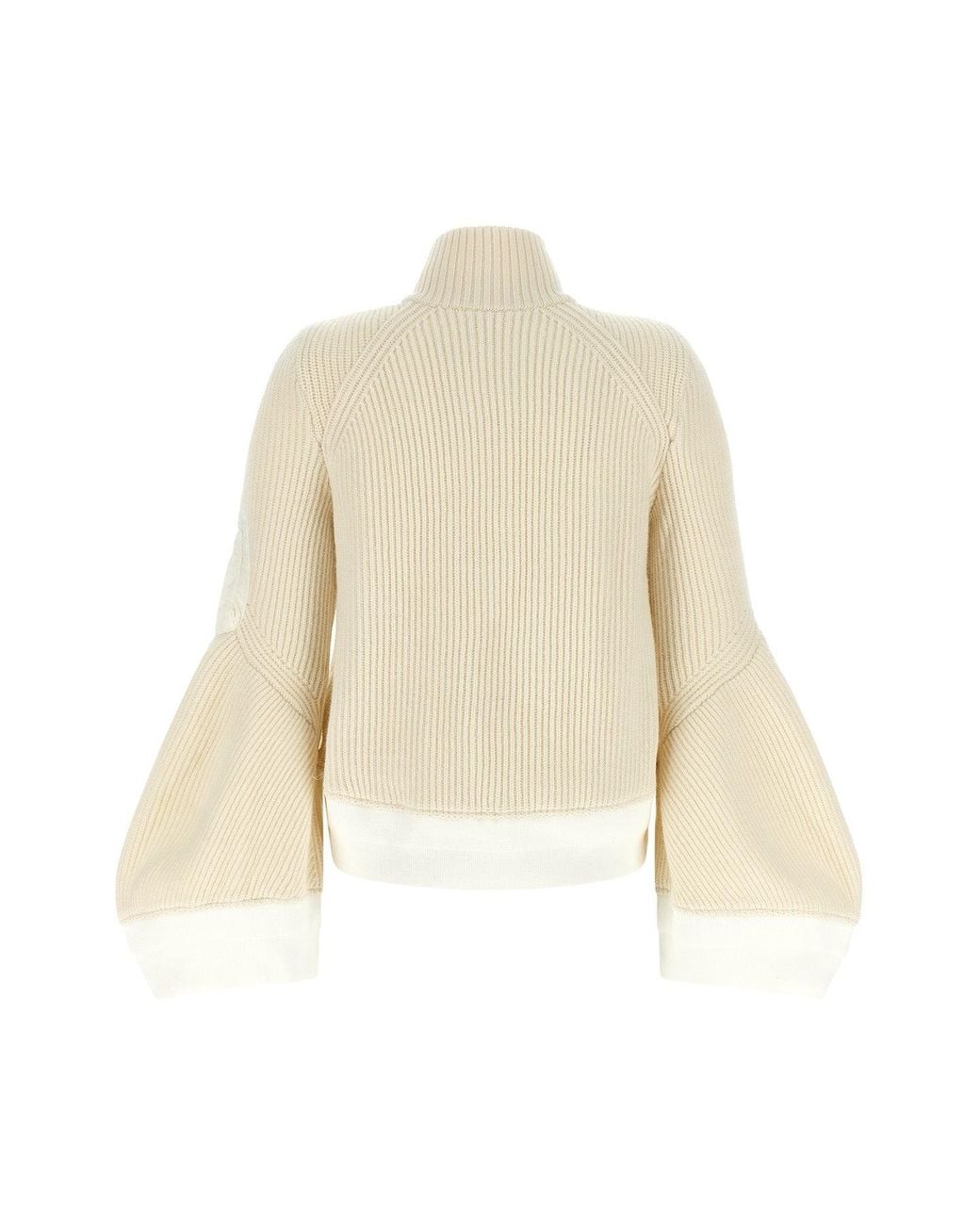 Sacai Natural Blouson With Flared Sleeves