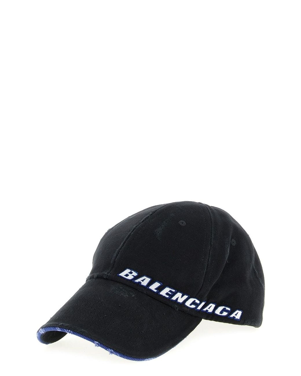 Balenciaga Blue Cap 'Tilted Typo' for men