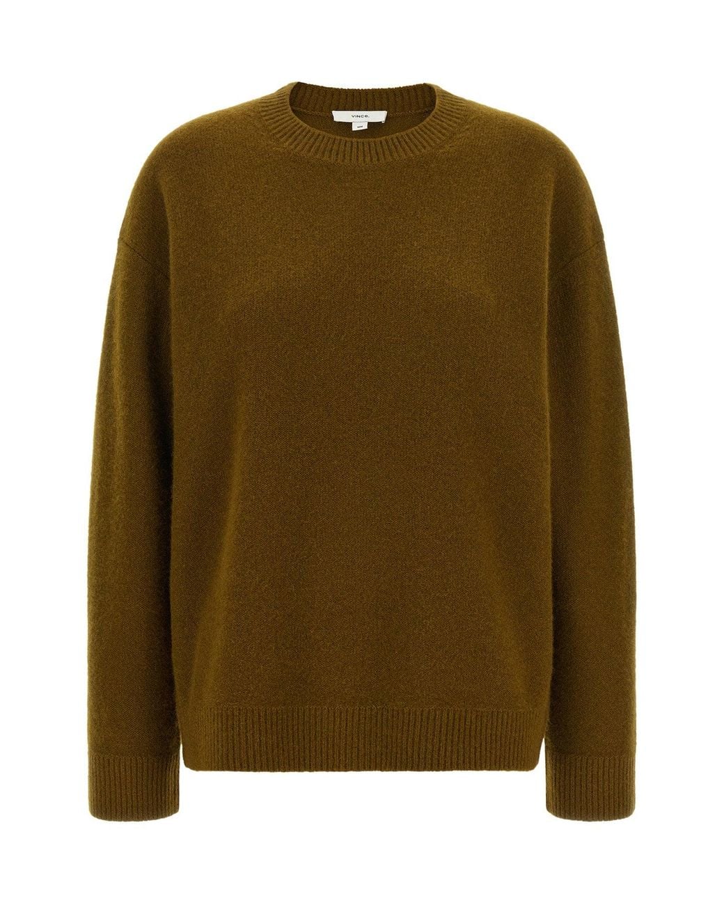 Vince Green Cashmere Crewneck Sweater