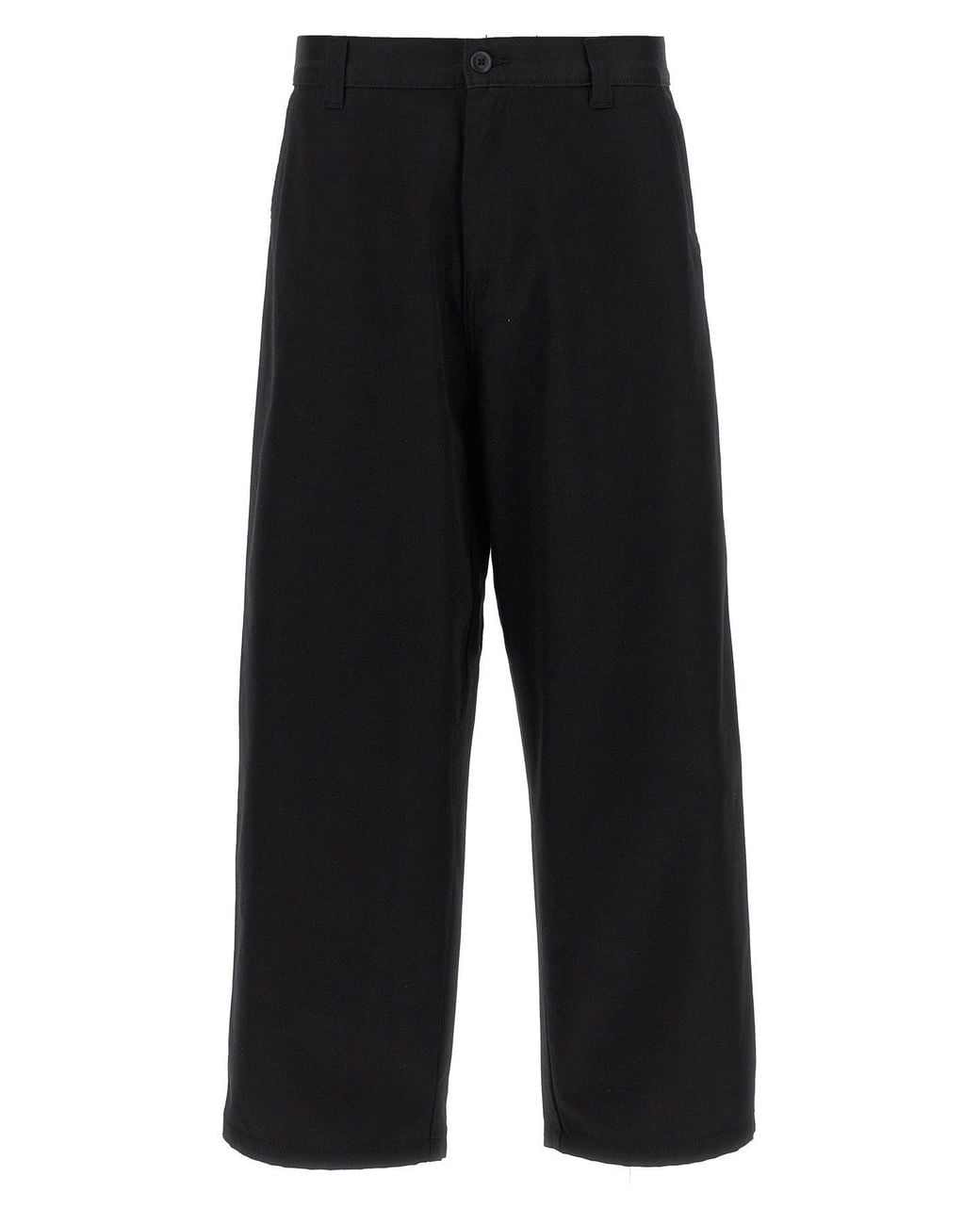 Carhartt Black Trousers With Square Logo Patch for men