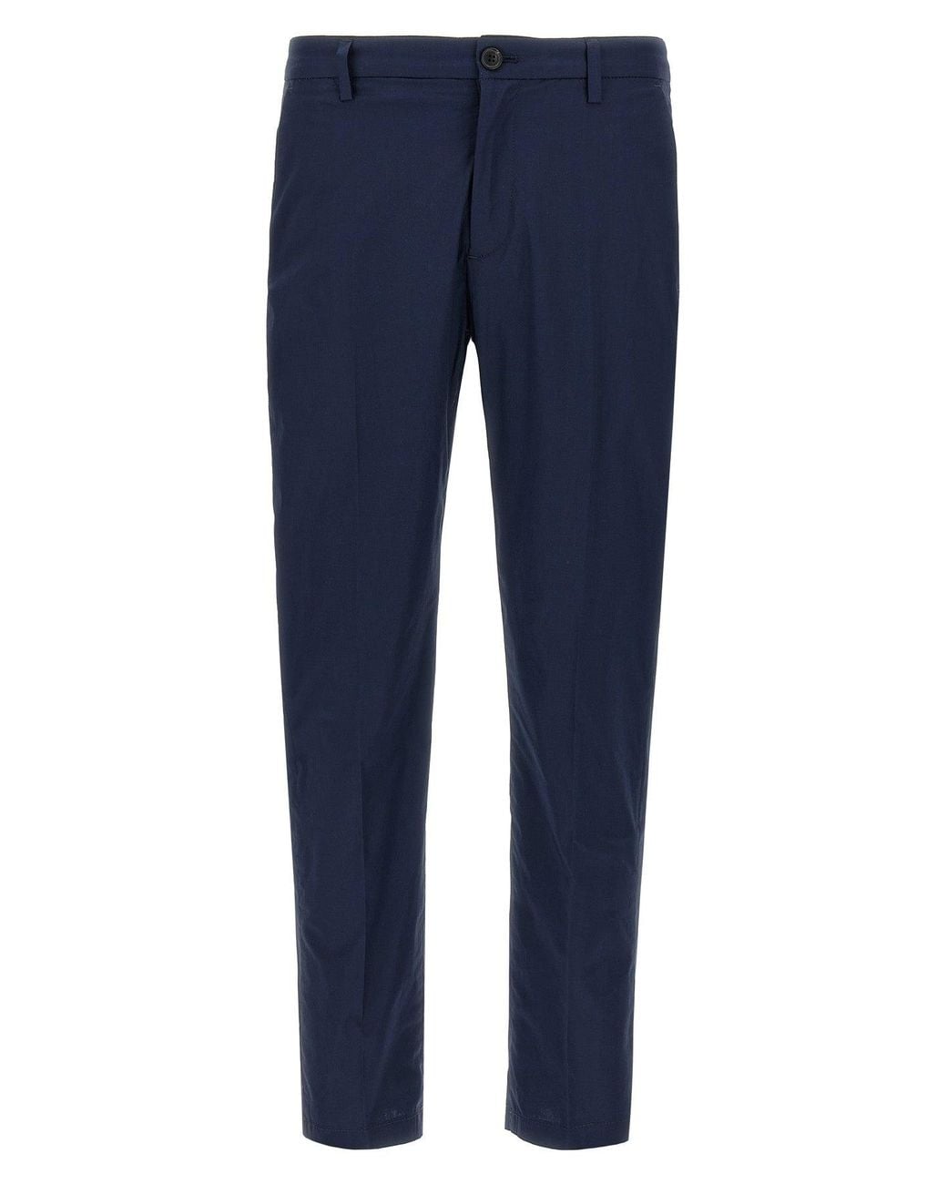 Department 5 Blue 'Prince Chino Slim Crop' Trousers for men