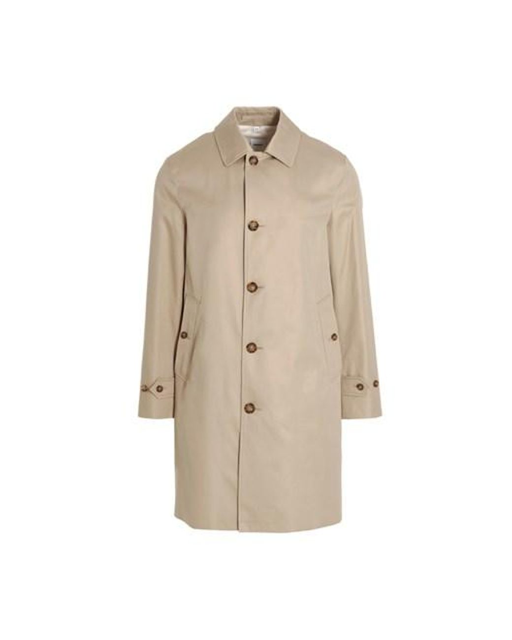 Burberry Cotton 'paddington' Trench Coat in Natural for Men | Lyst