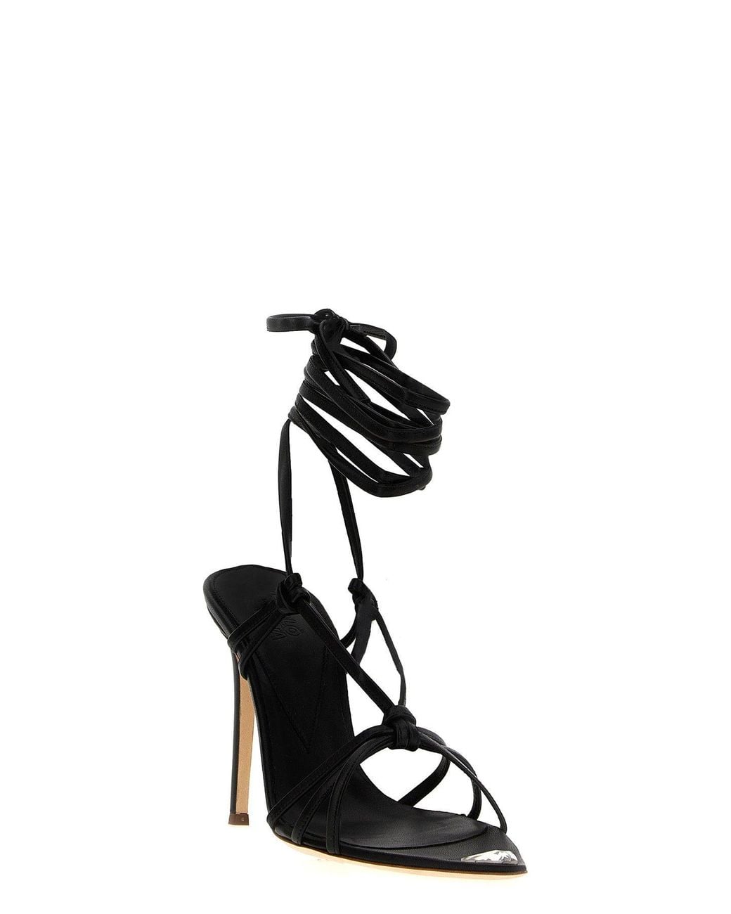 Nicolo' Beretta Black Sandals 'Beiby'