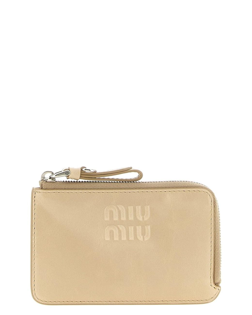 Miu Miu Natural Envelope Cardholder
