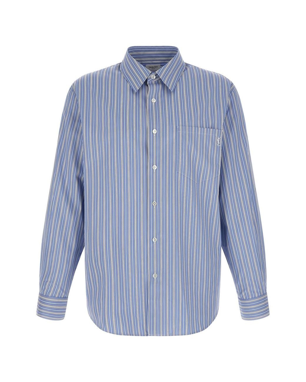 Saint Laurent Blue 'cassandre' Shirt for men