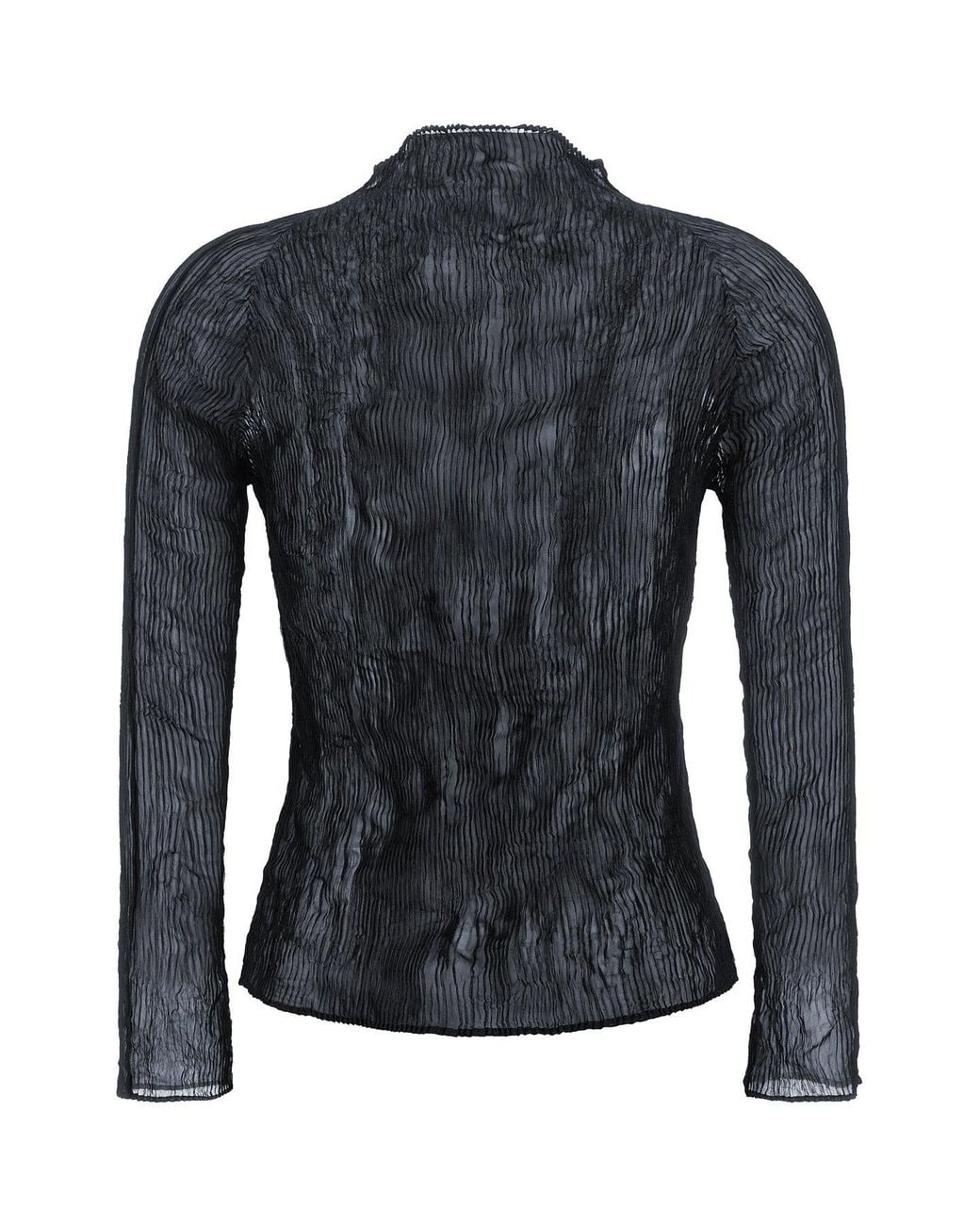 Issey Miyake Black "Chiffon Twist 1" Top