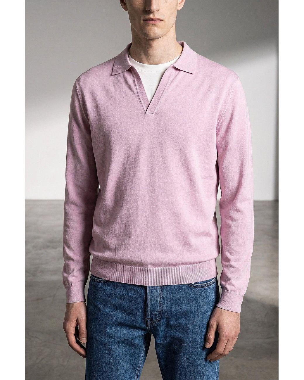 LARMERI STUDIO Pink The 'Touch' Polo Shirt for men