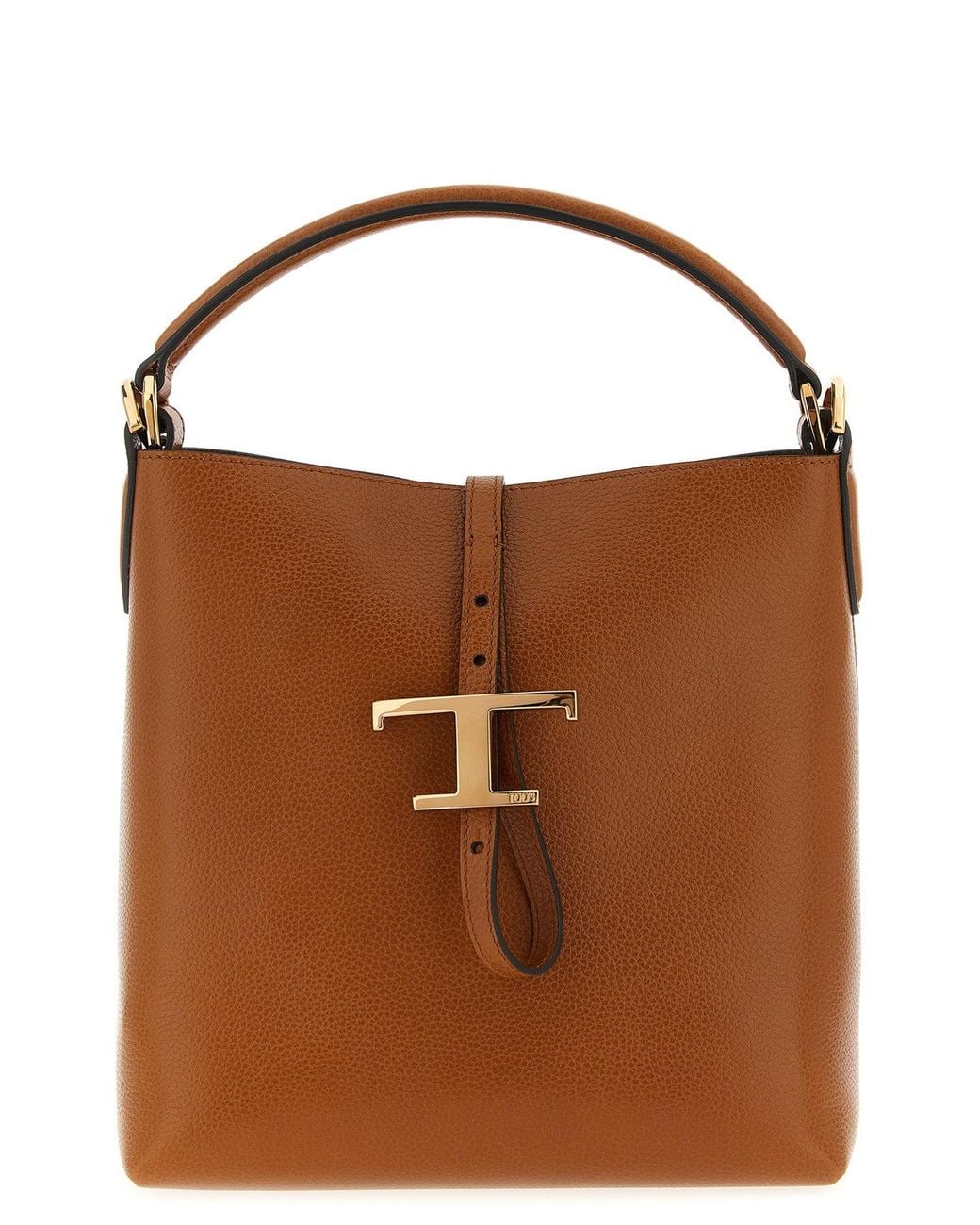 Tod's Brown 'T Timeless' Mini Bucket Bag