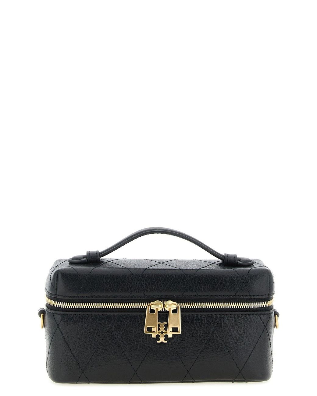 Tory Burch Black 'Charlie' Vanity Case Crossbody Bag