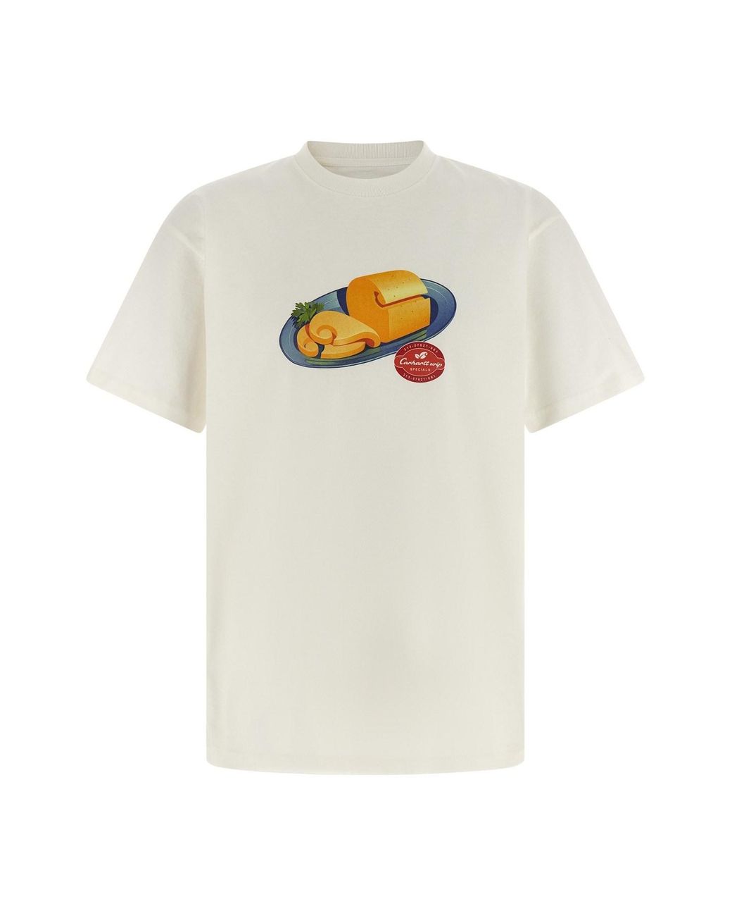 Carhartt White 'fromage' T-shirt for men