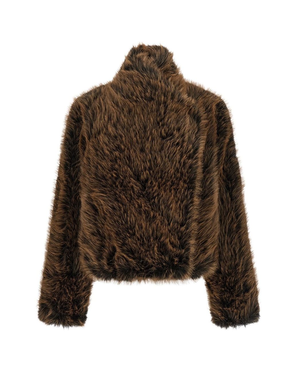 BB COUTURE Brown 'susan First' Eco-fur Coat
