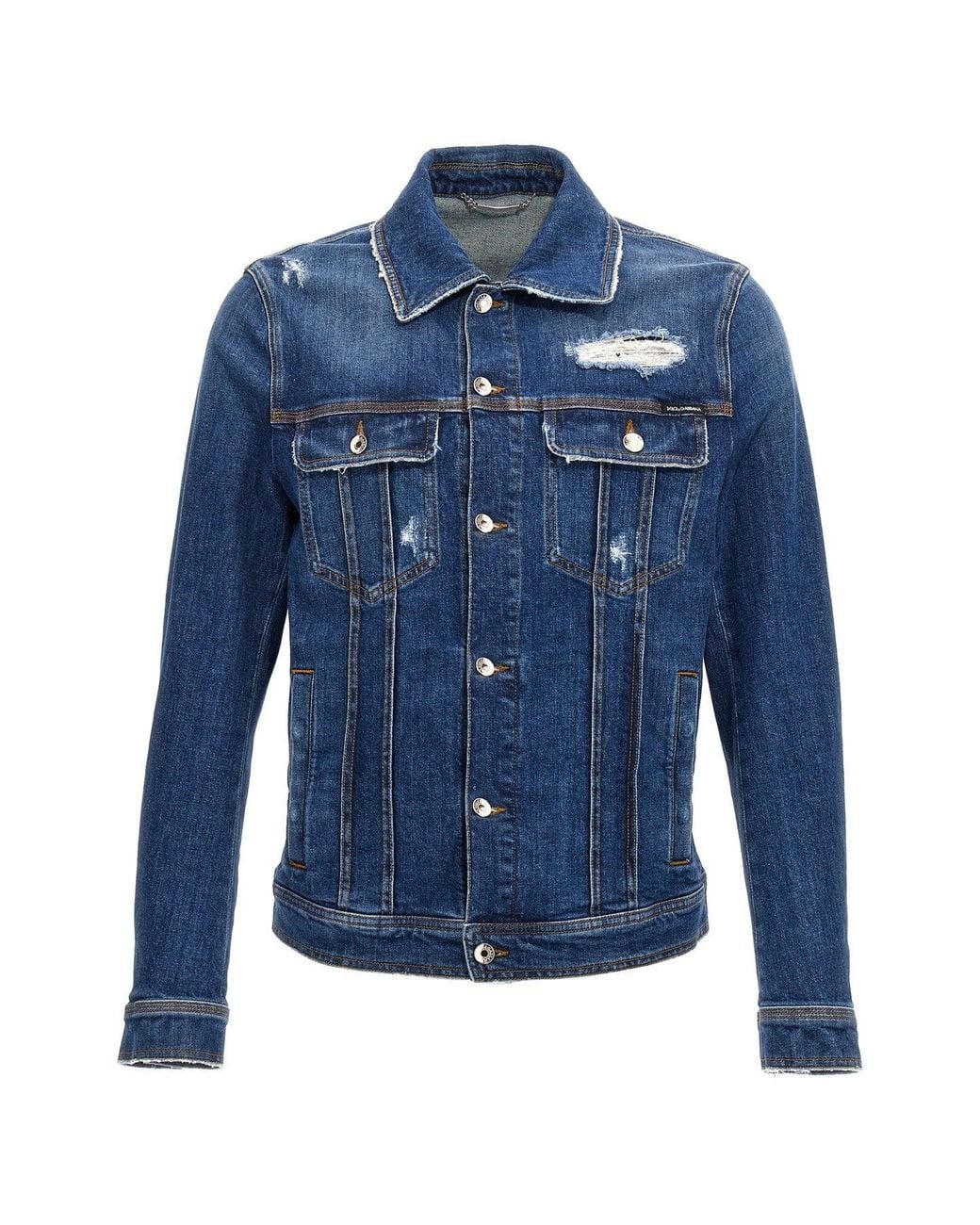 Dolce & Gabbana Blue Denim Sfilata Jacket for men