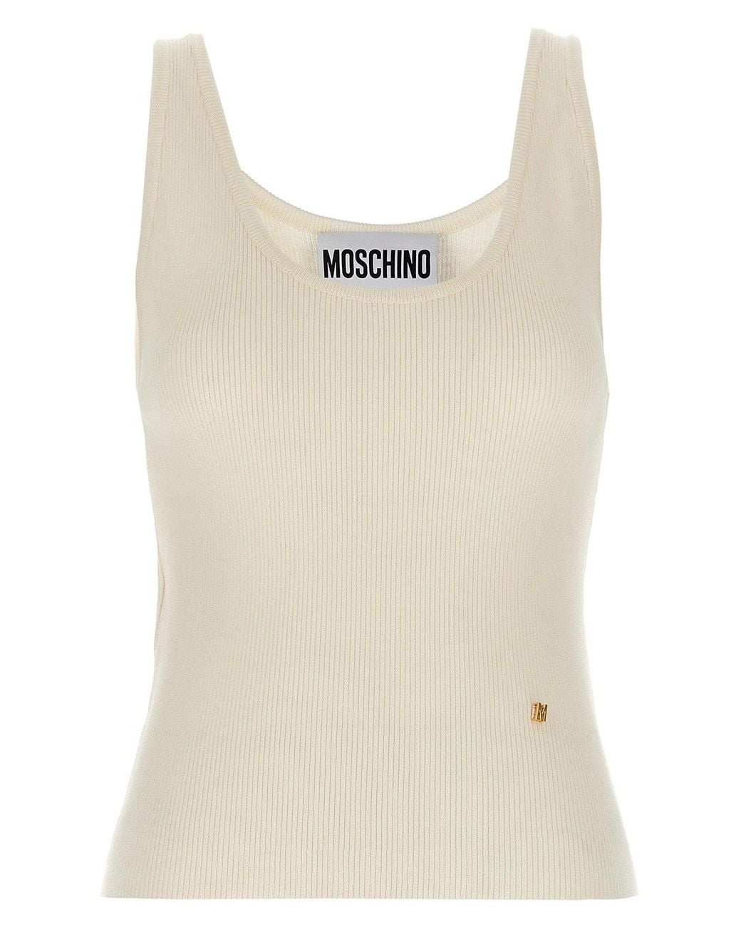 Moschino Natural Top 'Knit'
