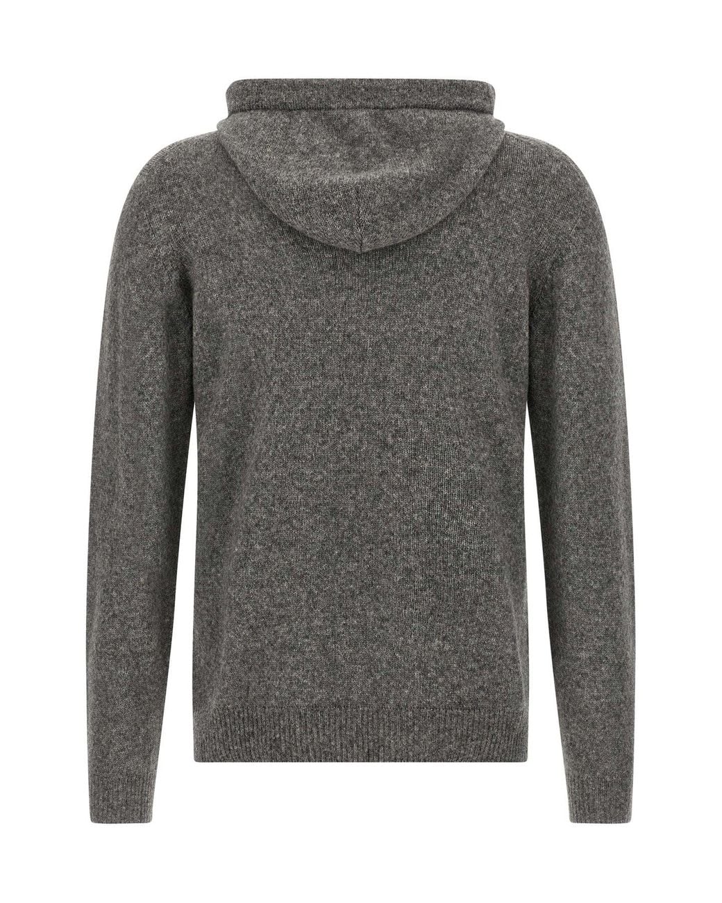 Roberto Collina Gray 'Cappuccio Ml Swg' Sweater for men