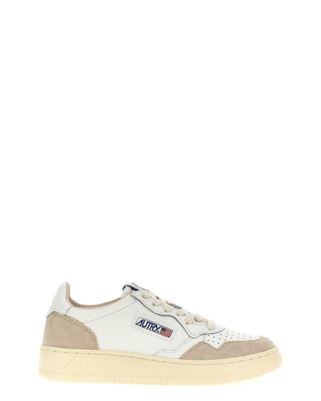 Autry White Medalist Low Sneakers