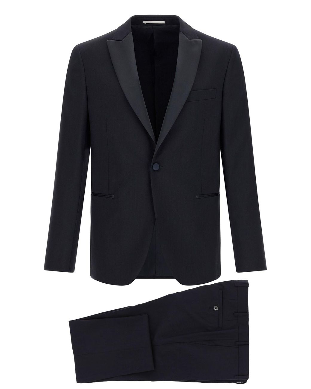 Pal Zileri Blue Wool And Satin Dress for men