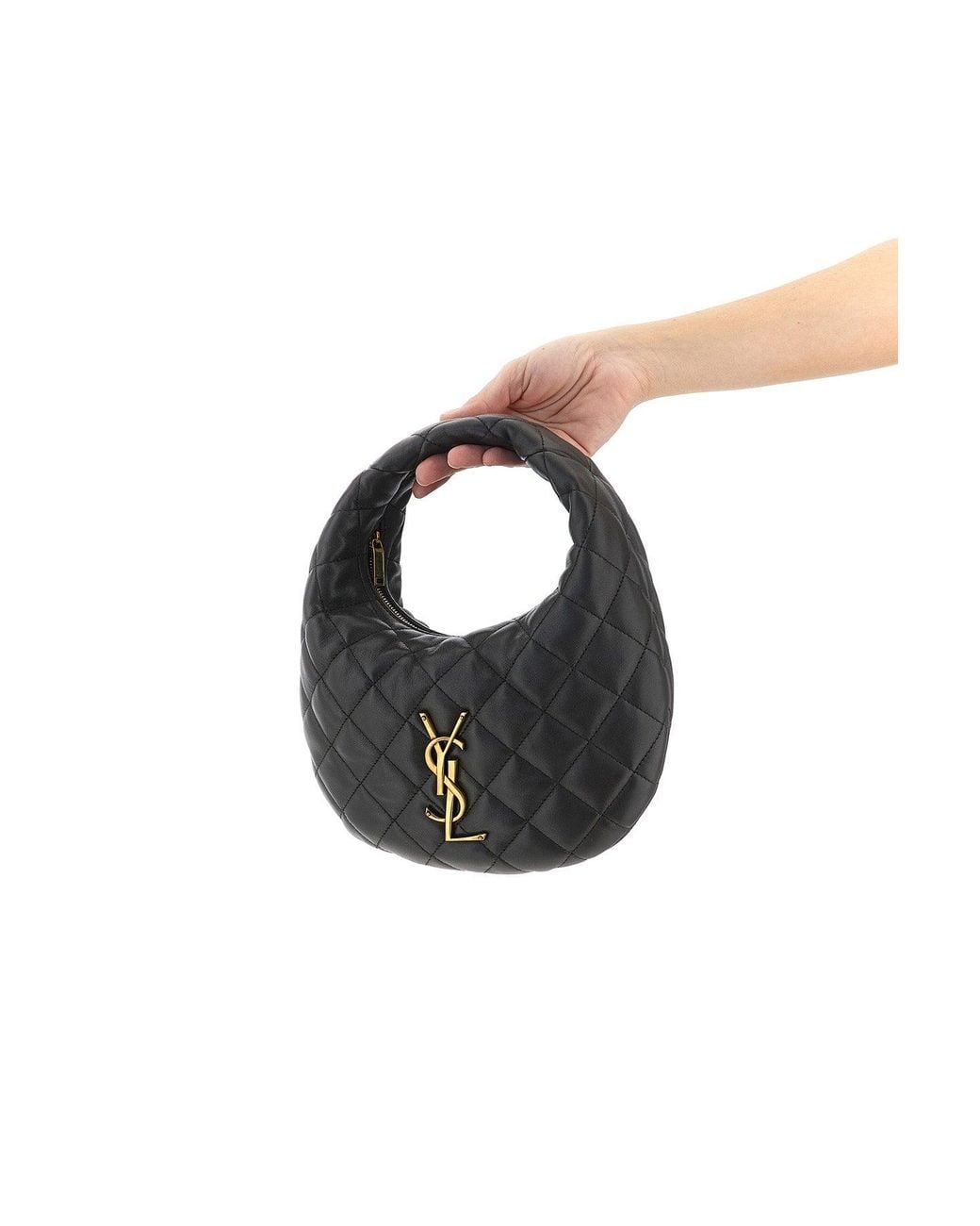 Saint Laurent Black Handbag With Cassandre Logo