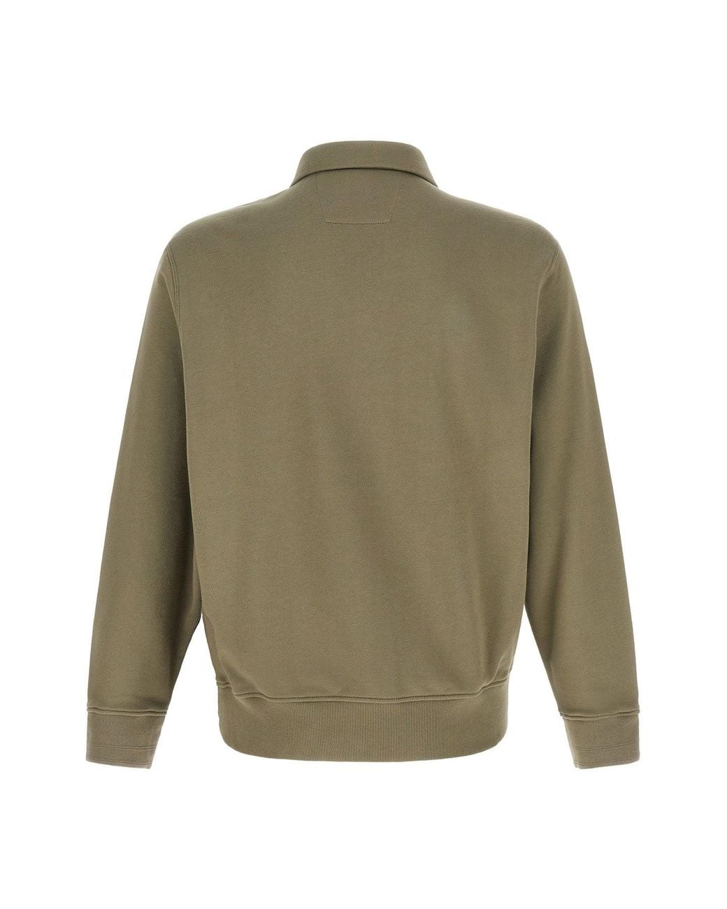 C P Company Green C. P. Company Cotton Fleece Sweatshirt for men
