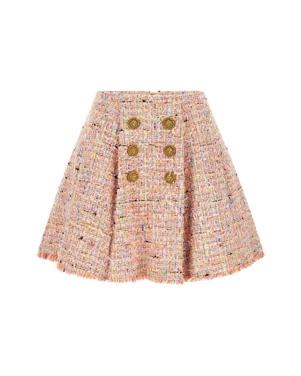 Balmain Natural 'skater' Skirt