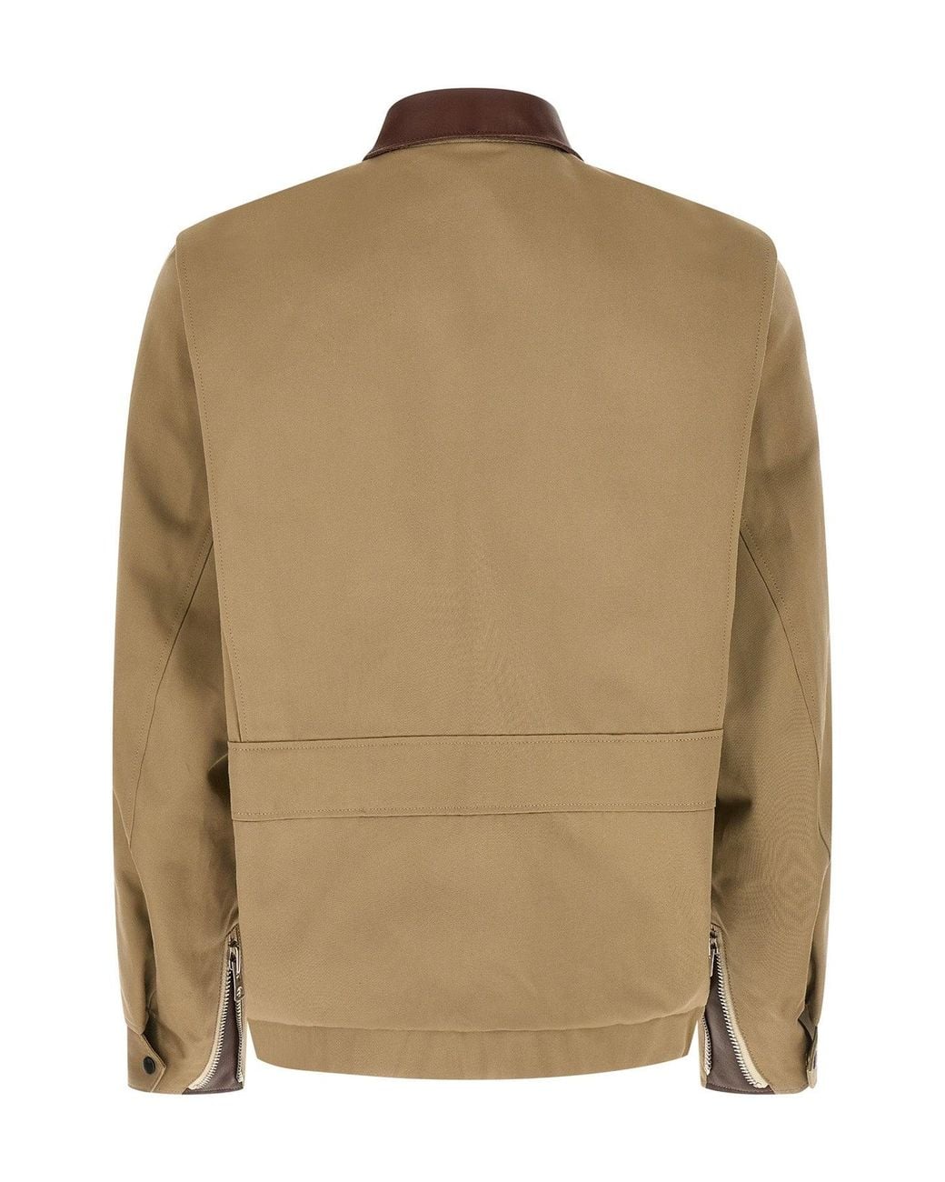 Sacai Brown 'Cotton Chino' Blouson Jacket for men