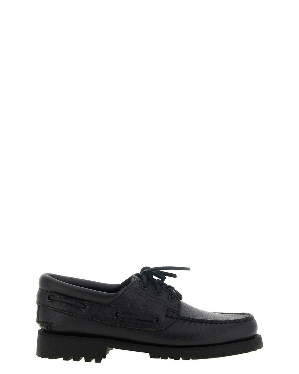Timberland Black Authentic 3-Eye' Boat Shoe for men