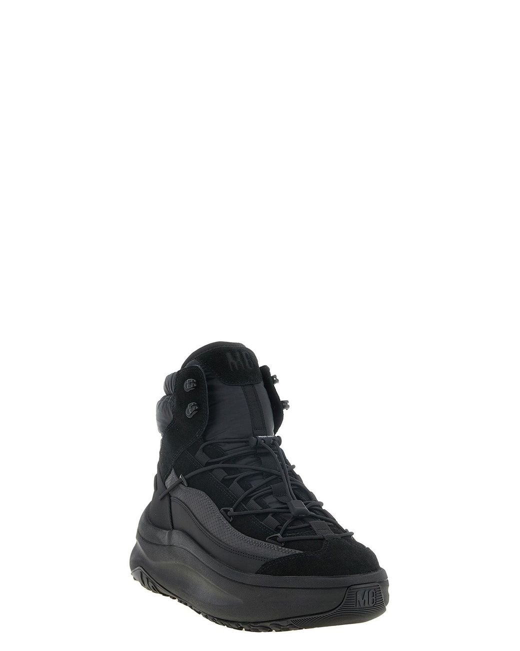 Moon Boot Black Moon247 Xlace Mid Sneakers for men