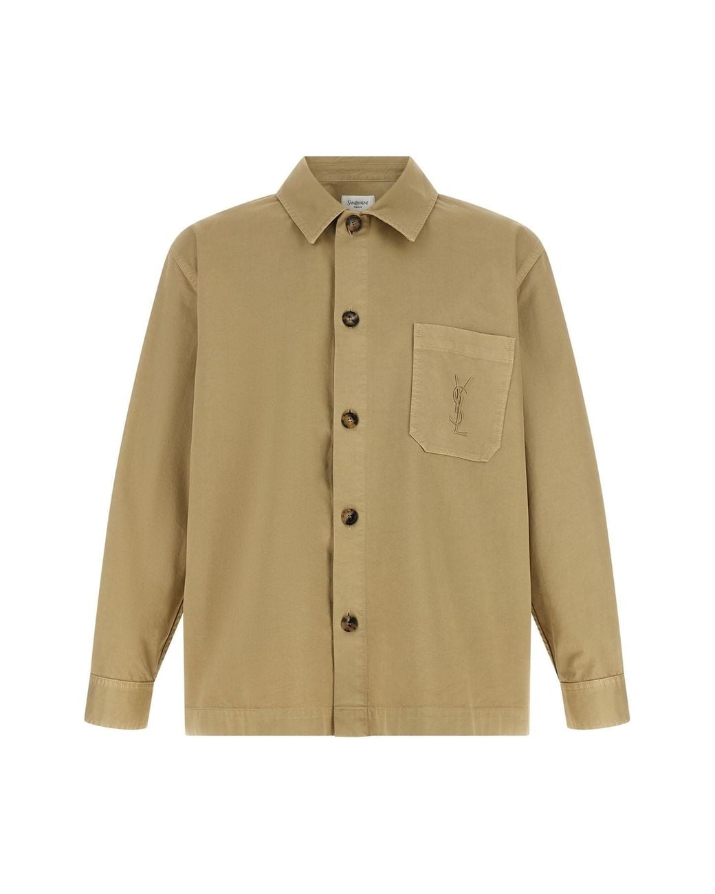 Saint Laurent Natural 'cassandre' Overshirt for men