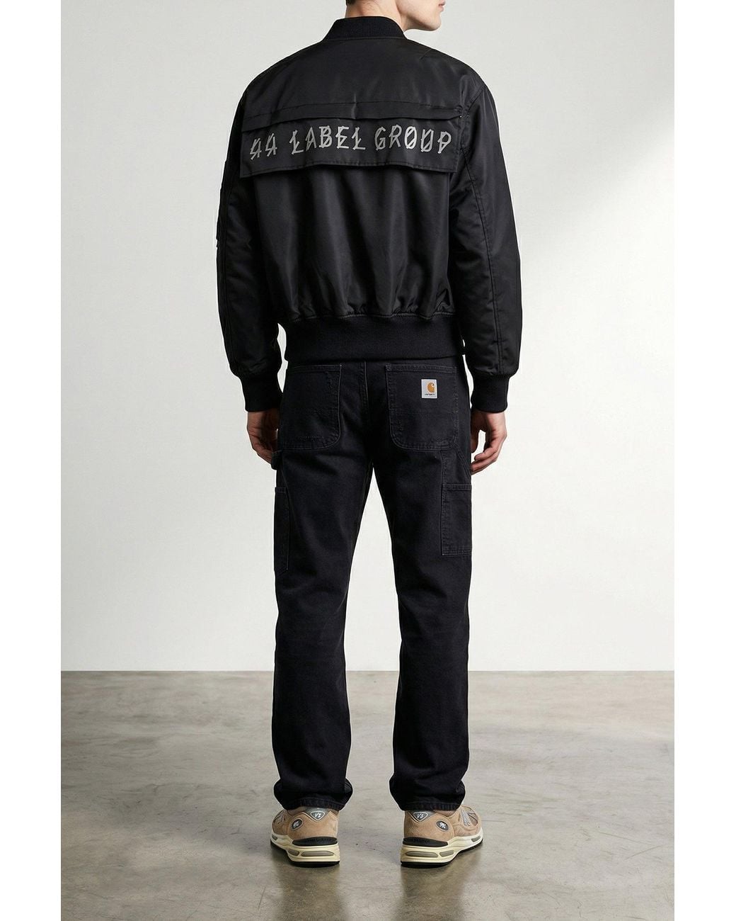 Bomber Outer di 44 Label Group in Black da Uomo