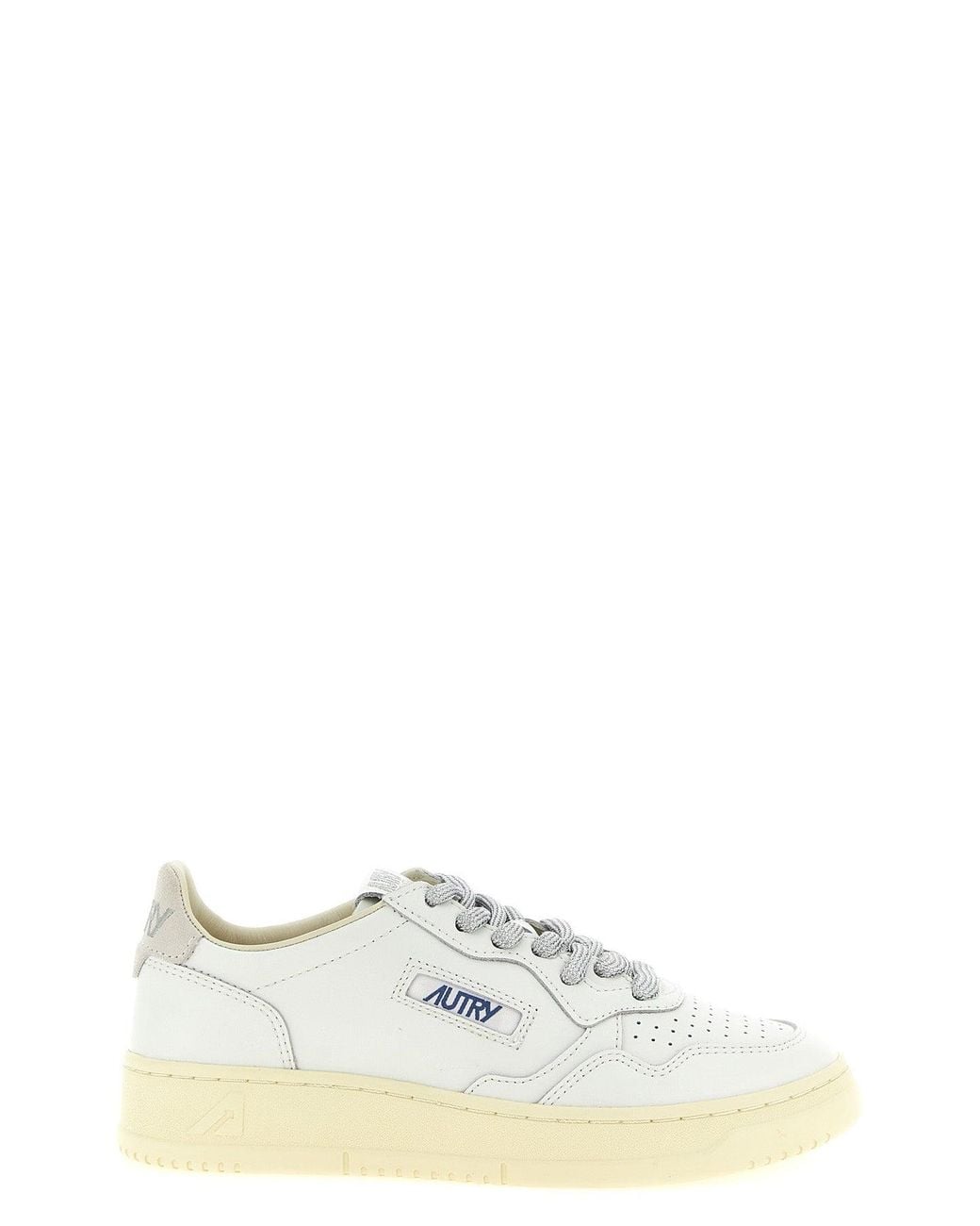 Autry White Medalist Low Sneakers