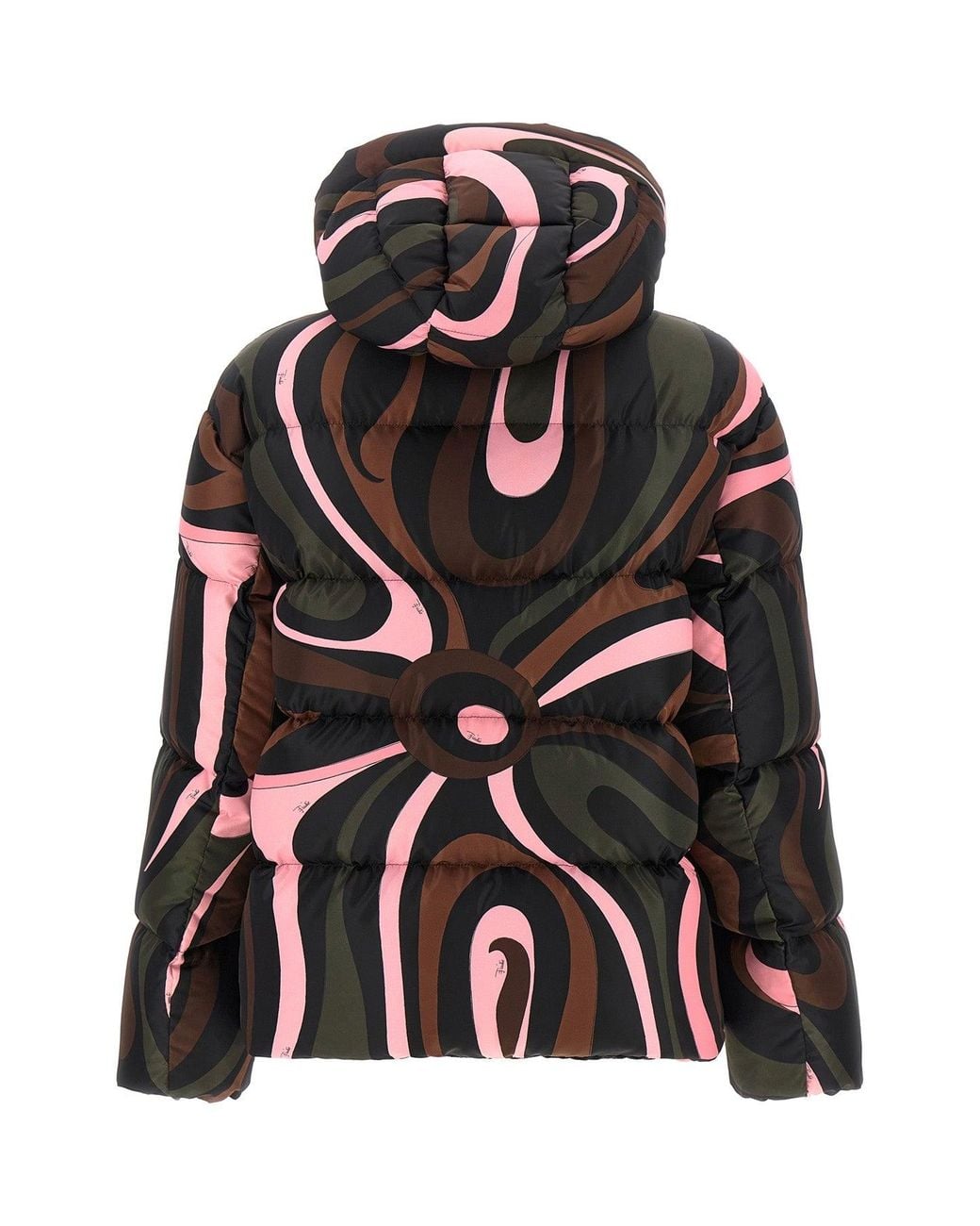 Emilio Pucci Black 'Marmo' Puffer Jacket